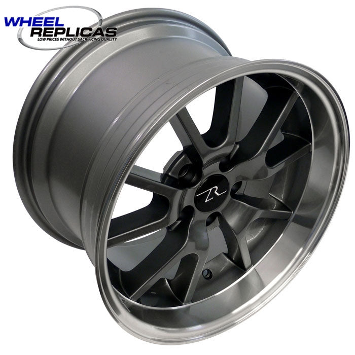 17x10.5 Deep Dish Anthracite FR500 Wheel (94-04) top view