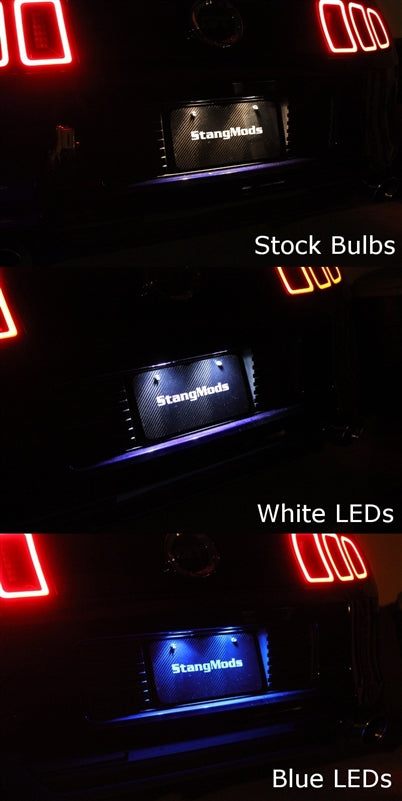 Blue LED Mustang License Plate Bulb