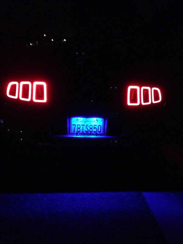 Blue LED Mustang License Plate Bulb