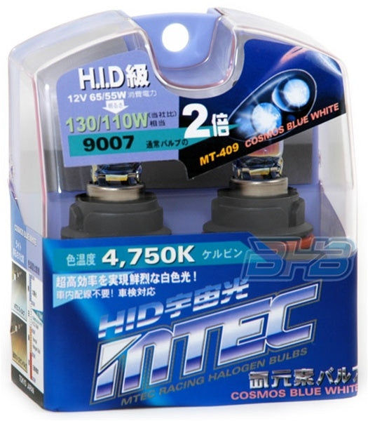 MTEC Cosmos Blue 9007 Headlight Bulbs for 94-04 Mustang & Ford Truck