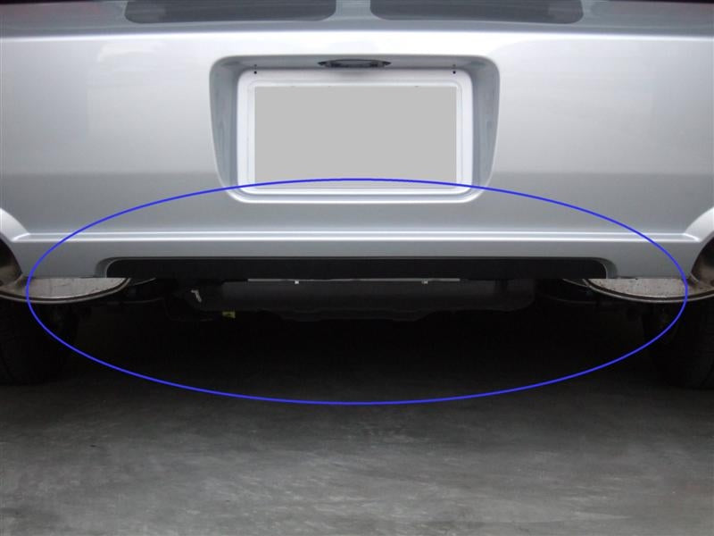 Vinyl Rear Lower Bumper Insert for 05-09
