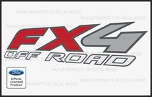 Load image into Gallery viewer, FX4 Off Road Red/Grey Vinyl Decal (sold in pairs)