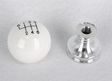 Load image into Gallery viewer, Steeda White Cue Ball Shift Knob & Collar for 11-13