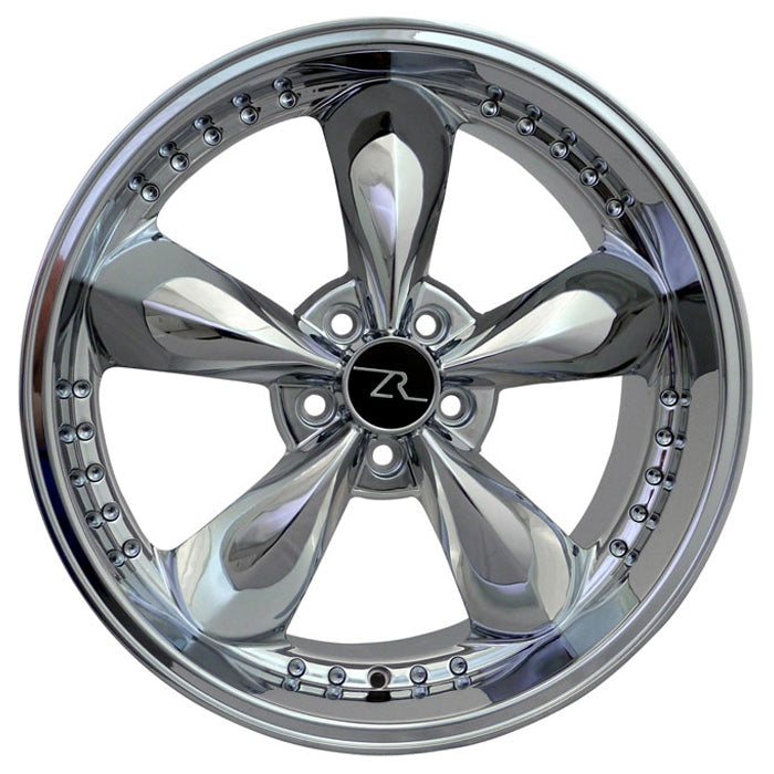 20x10 Deep Dish Chrome Bullitt Motorsport Wheel (05-13)