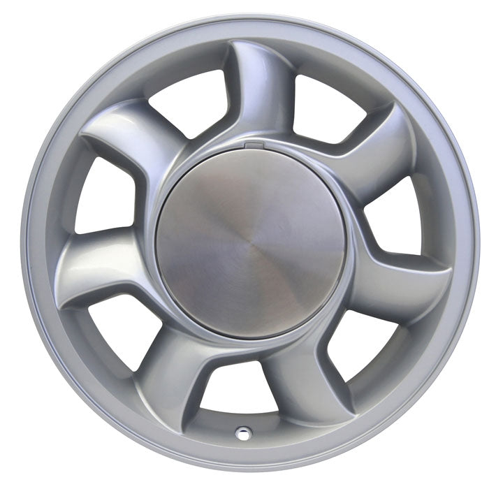 17x8.5 Silver 93 Cobra Wheel Passenger Side (87-93) full side view