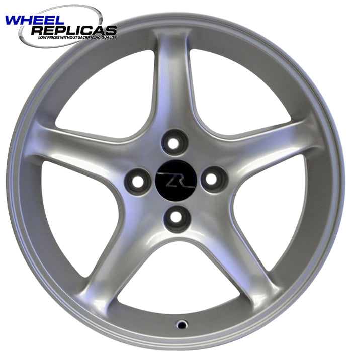 17x9 Silver Cobra R Wheel (87-93) full side view
