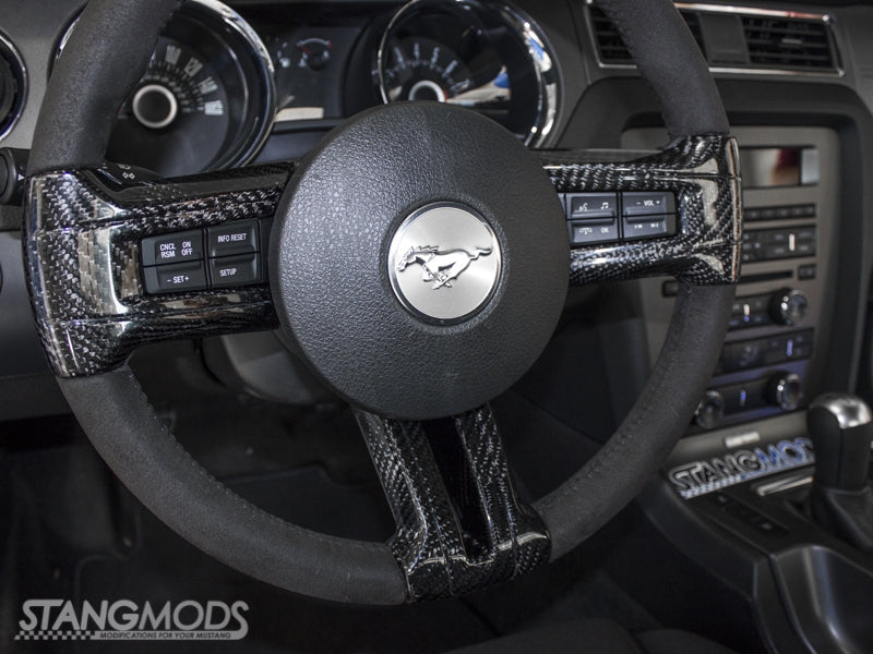 Trucarbon Mustang Carbon Fiber Steering Wheel Covers