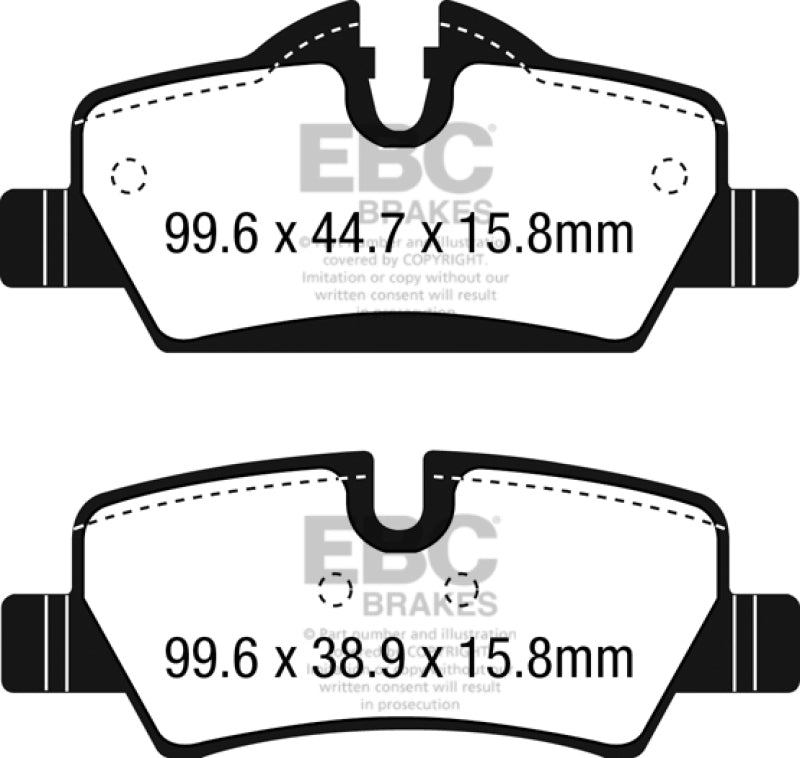 EBC Yellowstuff Rear Brake Pads | 11-13 Infiniti QX56 5.6