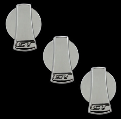 UPR Mustang Billet AC Knobs - Polished w/GT Engraving (05-09) 1003-07-08