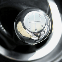 Load image into Gallery viewer, UPR Mustang Polished Billet Flat Top w/5 Speed Pattern Shift Knob (79-04) 1008-1-04