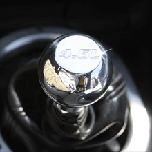 Load image into Gallery viewer, UPR Mustang Polished Billet Flat Top w/4.6L Logo Shift Knob (79-04) 1008-1-09