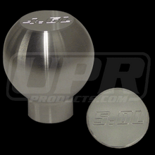 Load image into Gallery viewer, UPR Mustang Satin Billet Flat Top w/5.0L Logo Shift Knob (79-04) 1008-1-10