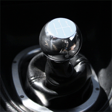 Load image into Gallery viewer, UPR Mustang Large Polished Billet Flat Top w/5 Speed Pattern Shift Knob (79-04) 1008-2-04