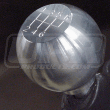 Load image into Gallery viewer, UPR Mustang Large Satin Billet Flat Top w/6 Speed Pattern Shift Knob (79-04) 1008-2-14