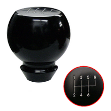 Load image into Gallery viewer, UPR Mustang Black Billet Flared Shift Knob w/6 Speed Pattern (79-04) 1008-2-20