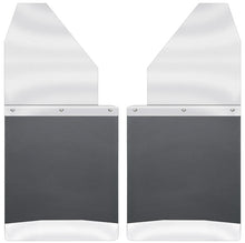 Load image into Gallery viewer, Husky Liners Universal 14in W Stainless Steel Top & Weight Kick Back Mud Flaps