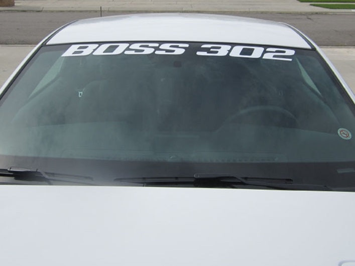 Vinyl BOSS 302 Windshield Banner (94-14)