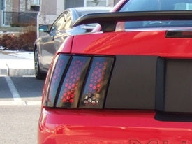 Vinyl Mustang Honeycomb-Outline Taillight Decals - Pairs (99-04)