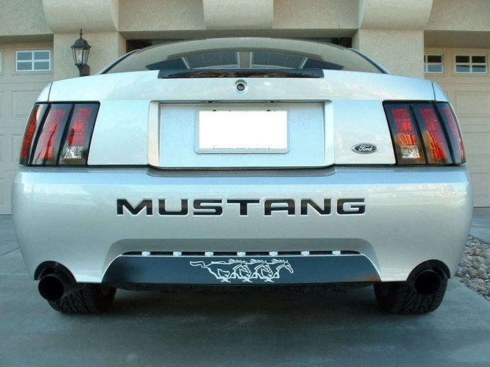 Vinyl Mustang Bumper Exhaust Cut Out Decals - Pair (99-04 GT)