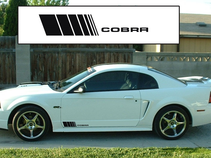 Vinyl Mustang Cobra Fading Side Stripes - Pair (94-14)