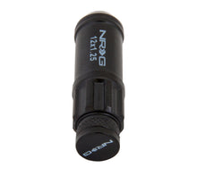 Load image into Gallery viewer, NRG 700 Series M12 X 1.25 Steel Lug Nut w/Dust Cap Cover Set 21 Pc w/Locks & Lock Socket - Black