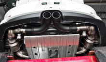Load image into Gallery viewer, MBRP 14-15 Porsche GT3/GT3RS 3in Center Muffler Bypass 4in Tips - Black Coated