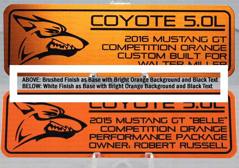 Ford Mustang Aluminum Dash Plaque - Ecoboost 2.3T (2015-18)