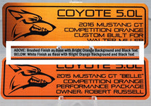 Load image into Gallery viewer, Ford Mustang Aluminum Dash Plaque - Ecoboost 2.3T (2015-18)
