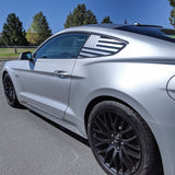 Ford Mustang Quarter Window Flag Decal - Pair (2015-2019)
