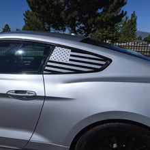 Load image into Gallery viewer, Ford Mustang Quarter Window Flag Decal Window Decals - Pair (15-20)