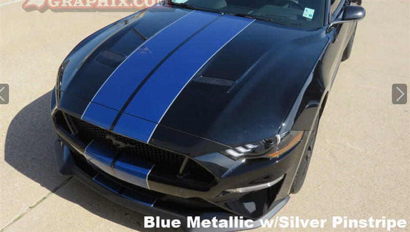 Mustang Wide Dual Full Length Stripes (18-20)