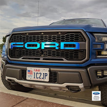 Load image into Gallery viewer, Ford Raptor Colored Chrome Grille Letter Decals (17-20)
