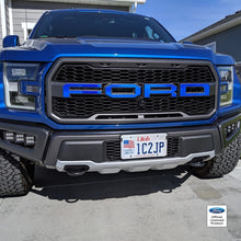 Load image into Gallery viewer, Ford Raptor Colored Chrome Grille Letter Decals (17-20)