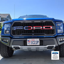 Load image into Gallery viewer, Ford Raptor American Flag Grille Letter Decals (17-20)
