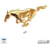 Load image into Gallery viewer, CPC Running Horse Grille Emblem in 24K Gold (1965 - 1967) EMB-657-111