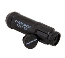 Load image into Gallery viewer, NRG 700 Series M12 X 1.25 Steel Lug Nut w/Dust Cap Cover Set 21 Pc w/Locks & Lock Socket - Black