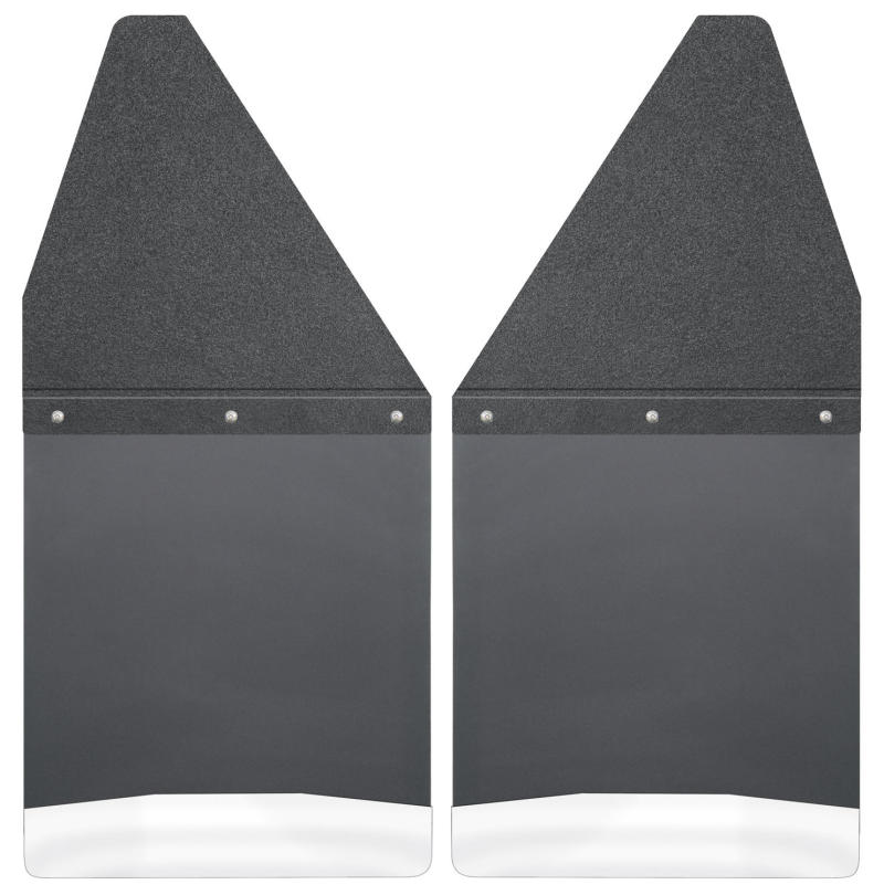 Husky Liners GM 99-16 Silverado/Sierra 12in W Black Top SS Weight Kick Back Front Mud Flaps