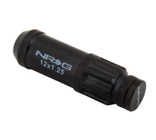 Load image into Gallery viewer, NRG 700 Series M12 X 1.25 Steel Lug Nut w/Dust Cap Cover Set 21 Pc w/Locks & Lock Socket - Black