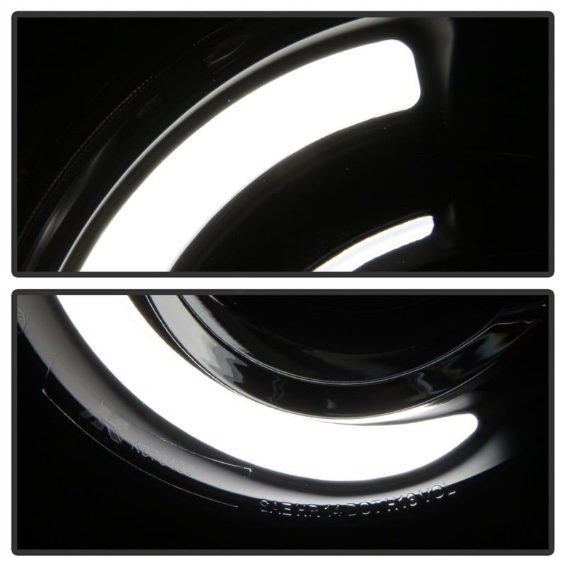 xTune 15-17 Jeep Renegade Light Bar DRL Projector Headlights -Black (PRO-JH-JREN-LBDRL-BK)