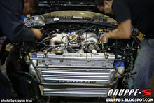 Load image into Gallery viewer, Mishimoto Universal Silver G Line Bar & Plate Intercooler Overall Size: 24.5x11.75x3 Core Size: 17.5