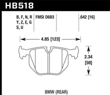 Load image into Gallery viewer, Hawk 01-05 BMW 330Ci 3.0L Base Rear ER-1 Brake Pads