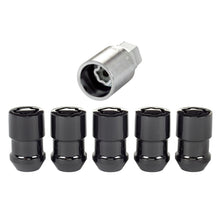Load image into Gallery viewer, McGard Wheel Lock Nut Set - 5pk. (Cone Seat) 1/2-20 / 3/4 &13/16 Dual Hex / 1.46in. Length - Black