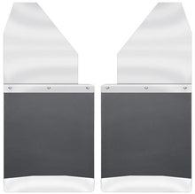Load image into Gallery viewer, Husky Liners Universal 14in W Stainless Steel Top & Weight Kick Back Mud Flaps