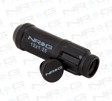 Load image into Gallery viewer, NRG 700 Series M12 X 1.25 Steel Lug Nut w/Dust Cap Cover Set 21 Pc w/Locks & Lock Socket - Black