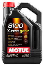 Load image into Gallery viewer, Motul 5L Synthetic Engine Oil 8100 5W40 X-CESS Gen 2