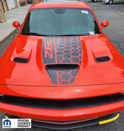Dodge Challenger Hood Stripe Vinyl Decal Honey Side 392  –  2019-2023
