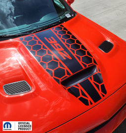 Dodge Challenger Hood Stripe Vinyl Decal Honey Center 392  –  2019-2023