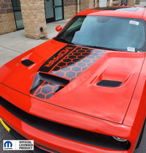 Load image into Gallery viewer, Dodge Challenger Hood Stripe Vinyl Decal Honey Side Mopar  –  2019-2023