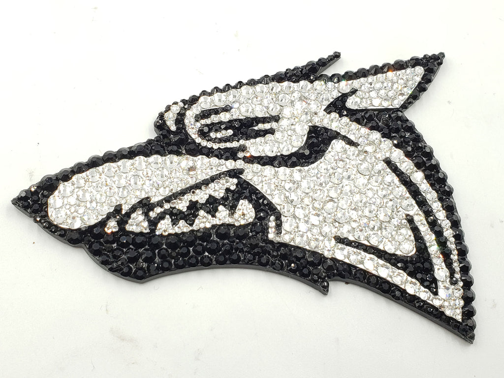 Coyote Growler Fender Badges in Swarovski Crystal