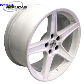 18x10 White Saleen Replica Wheel (94-04) side view